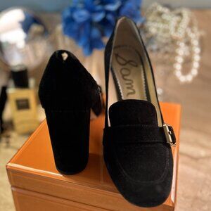 Sam Edelman Black Suede Loafers – Women Size 8.5